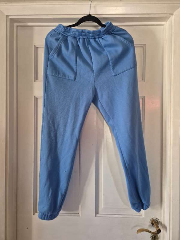 Bláar joggingbuxur