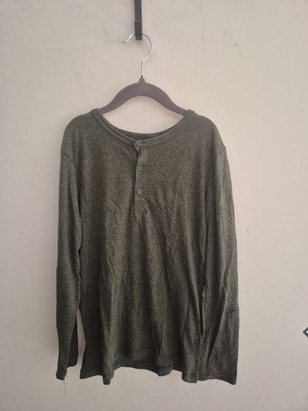 H&M síðermabolur geænn 9-10y