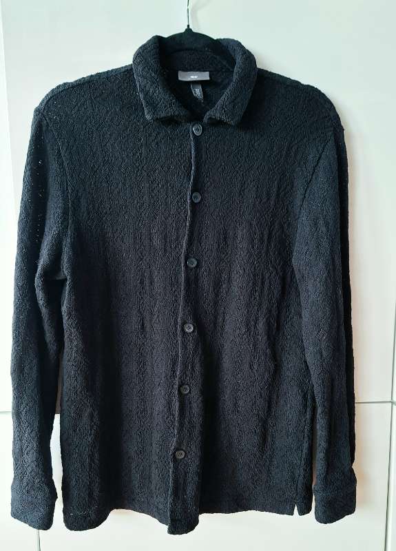 Mynstruð skyrta (H&M), svört