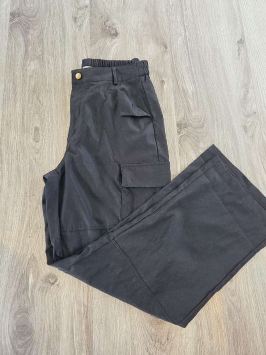 Black Thin Pants with Pockets