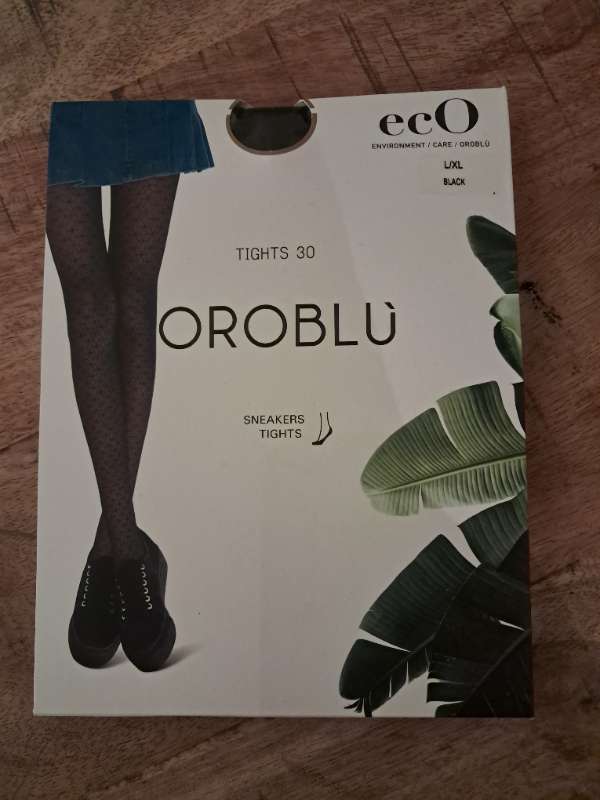 S OROBLU sokkabuxur  sv/munstur 30 den