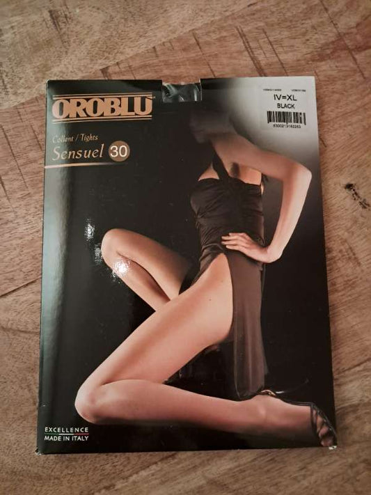 S OROBLU sokkabuxur  svartar 30 den