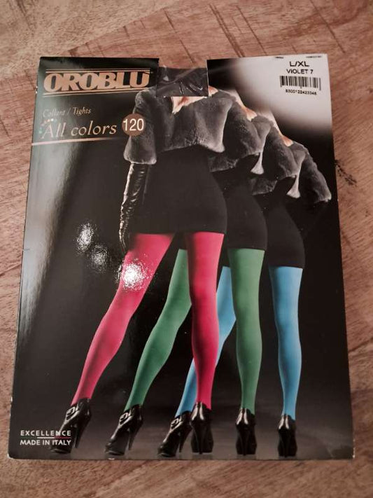 S OROBLU sokkabuxur  fjólubláar
