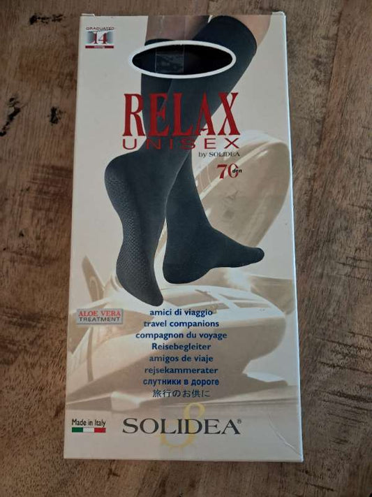 S Relax þrystsokkar svartir