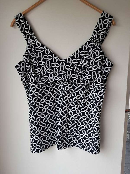 S White/Black toppur