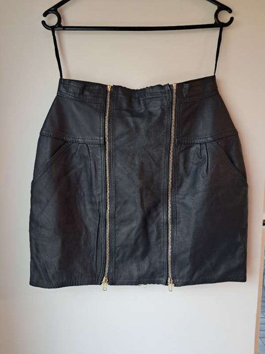 N Ekta leðurpils vintage