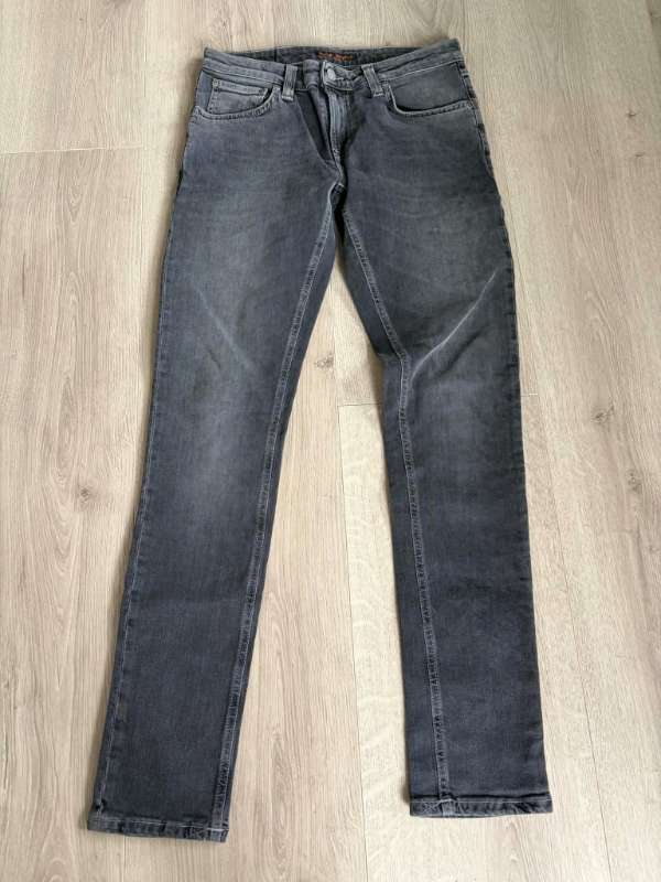 Herra gallabuxur gráar - slim fit