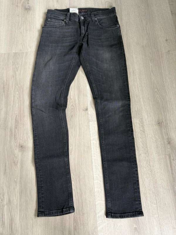 Herra gallabuxur svartar - slim fit