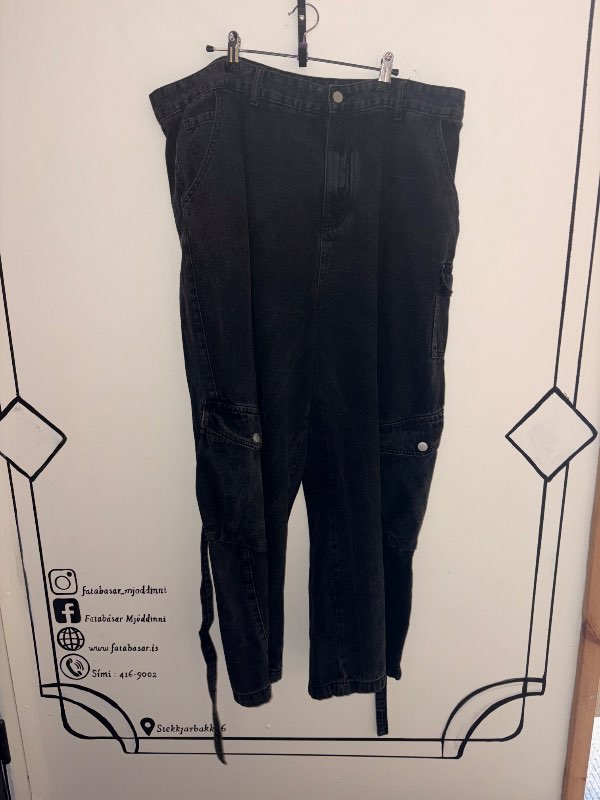 Gallabuxur svartar