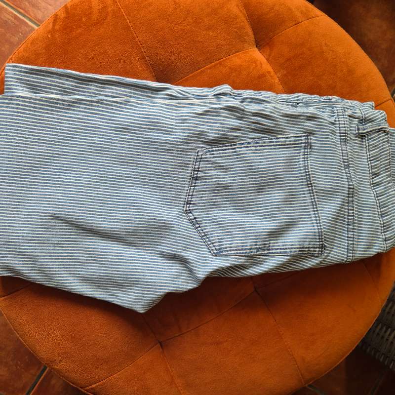 &DENIM Röndóttar buxur