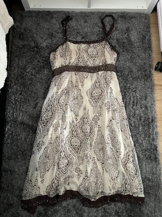 Vintage brúnn kjóll