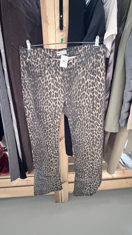 leopard jeans