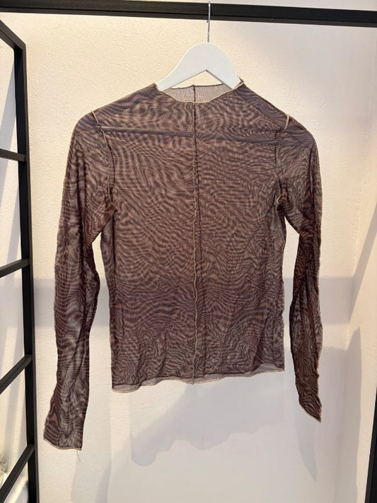Brúnn mesh bolur