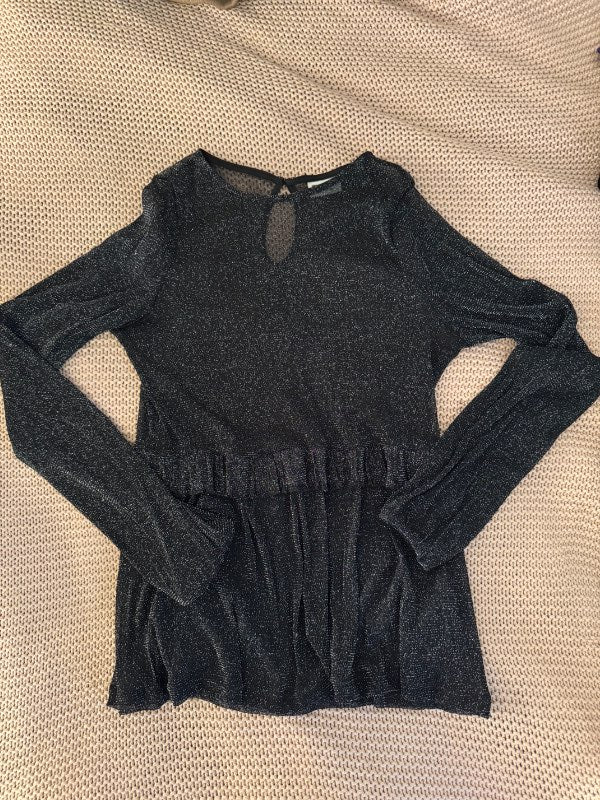 Sheer svartur shimmer bolur