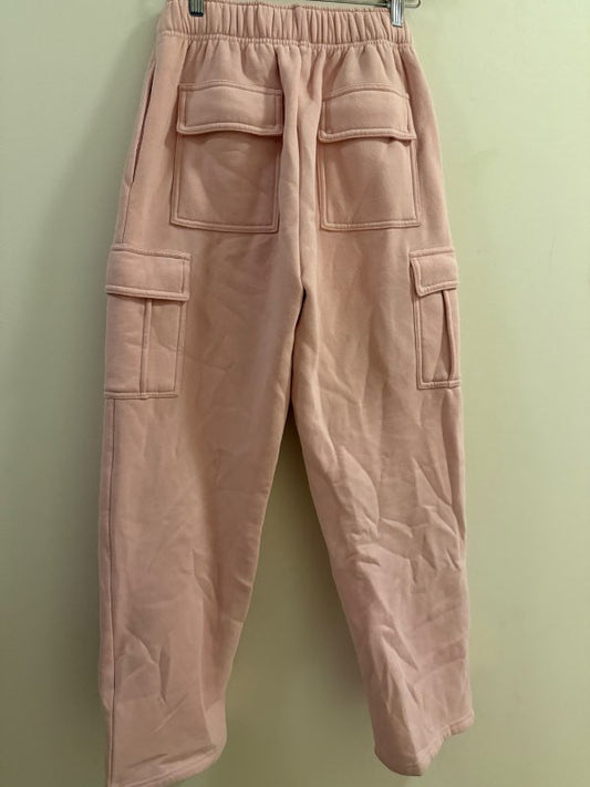 Bleikar cargo-joggingbuxur