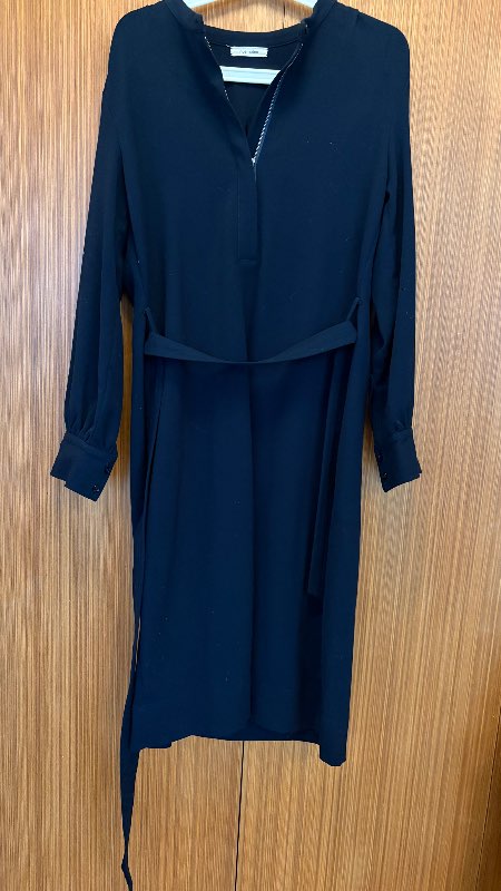 Blár vintage kjóll 34