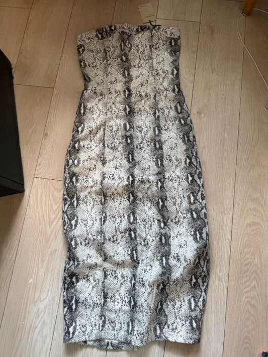 Snakeskin tube dress