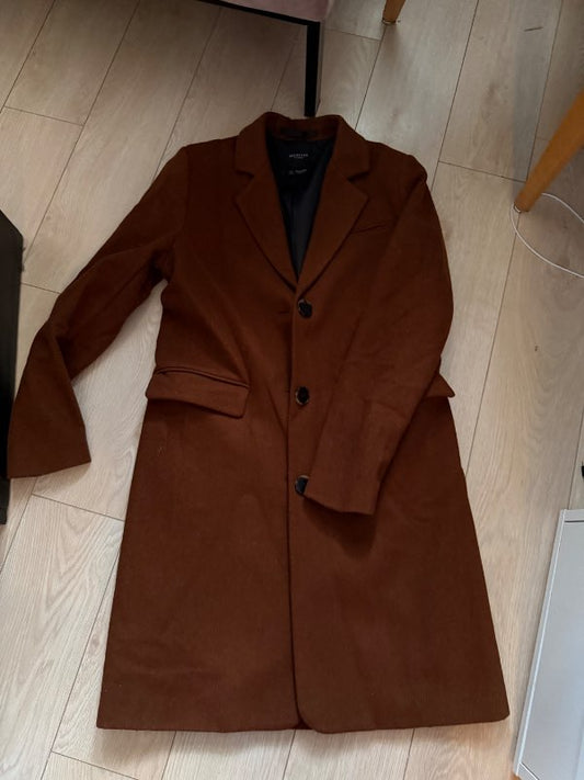Brown selected wool coat