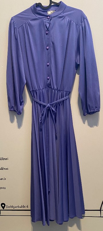 fjólublár vintage kjóll