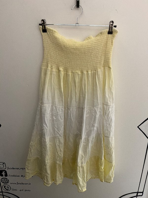 Vintage Gulur kjóll