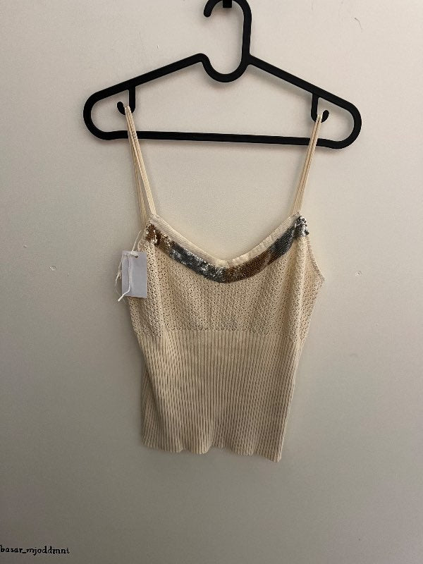 Vintage prjóna toppur