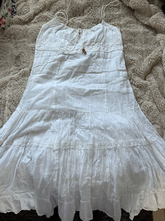 Vintage hvítur kjóll