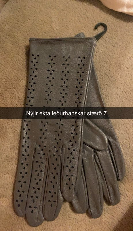 Ekta leðurhanskar nýjir