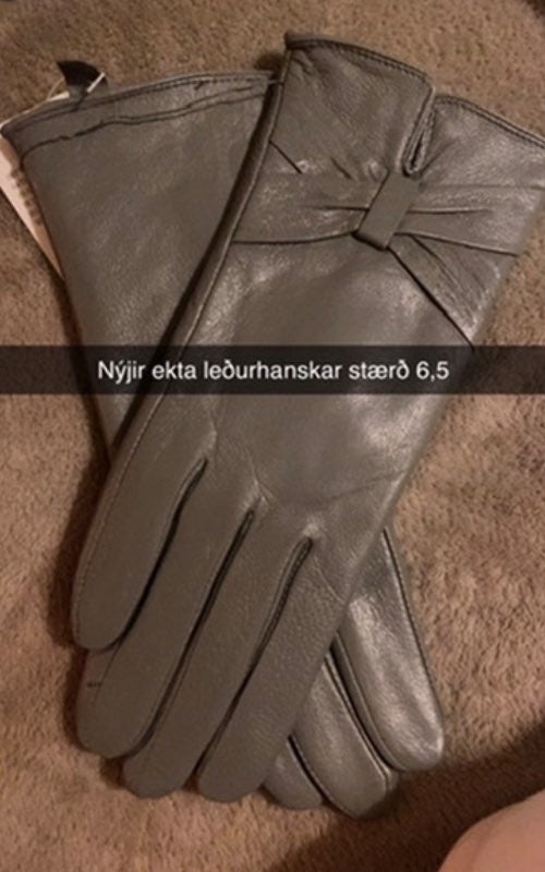 Ekta leðurhanskar nýjir