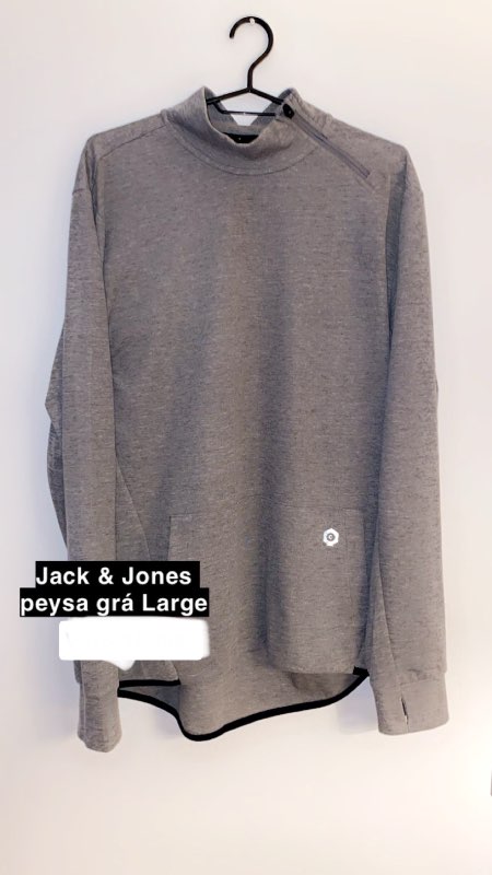 Jack &amp; Jones peysa grá L