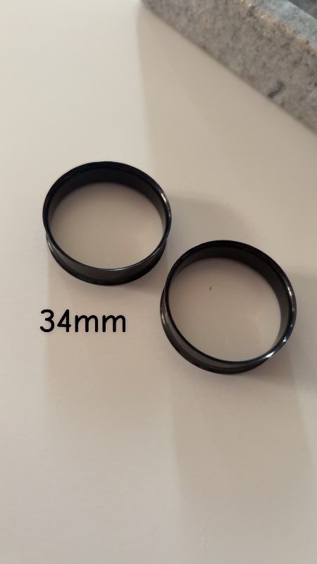Svartir tunnel 34mm