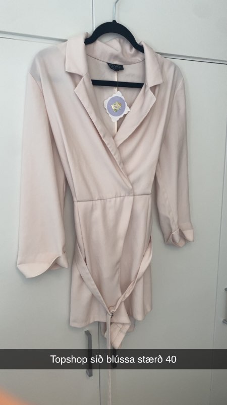 Topshop hvít blússa