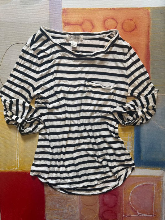 Svört og hvít röndótt Forever 21 bolur