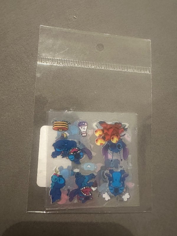 Stitch glær límmiðar