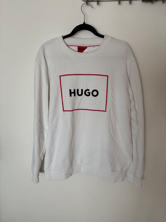 Hugo Boss hvít peysa