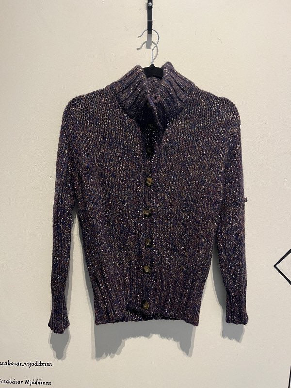 Vintage glimmer prjónapeysa