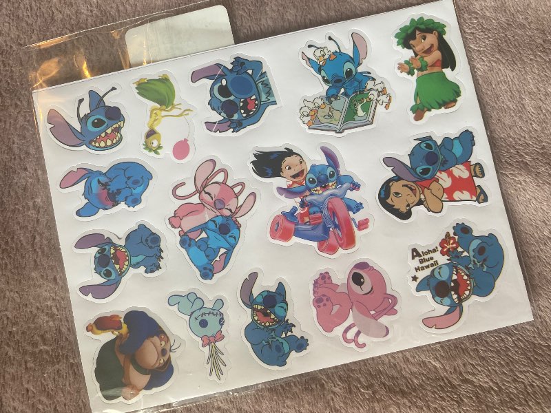 Lilo Stitch límmiðar 2 arkir