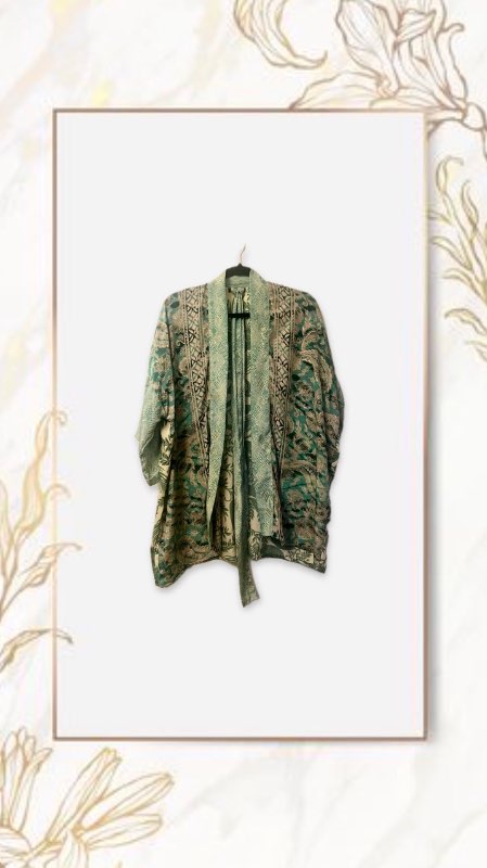 Ás Black colour Kimono