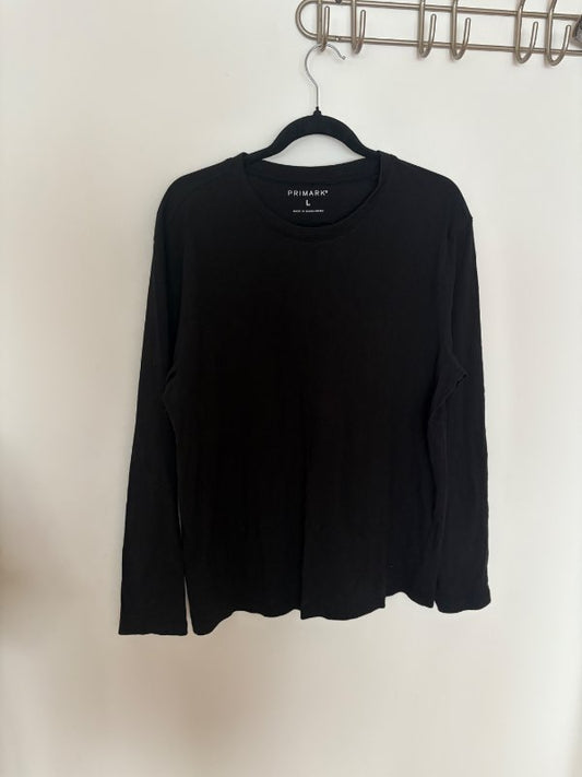 Primark svartur síðermabolur