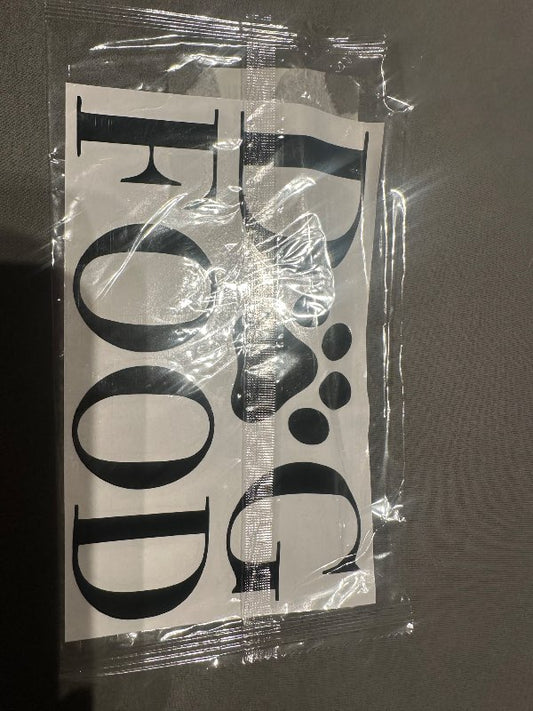 Límmiði dog food