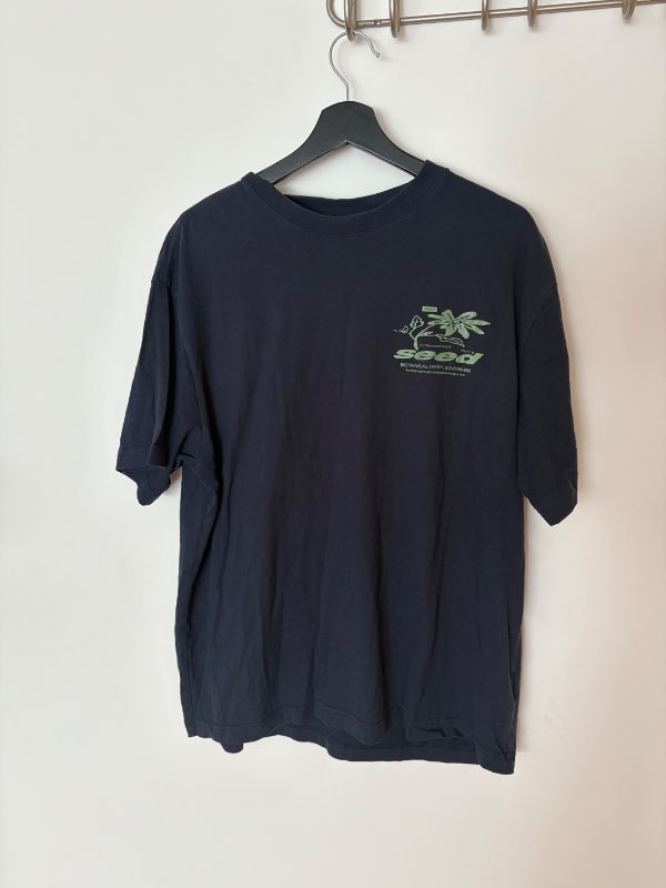 H&M blár seed stuttermabolur