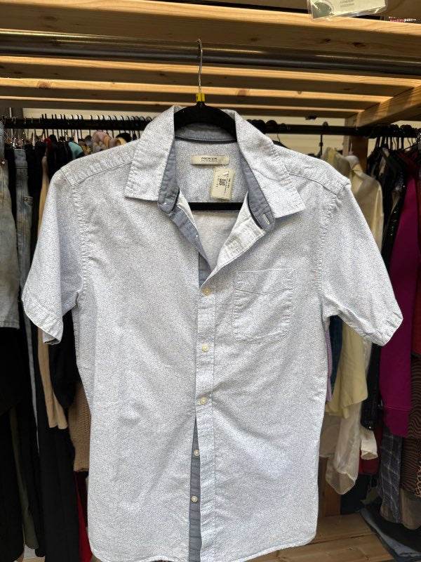 Jack & Jones stuttermaskyrta blá