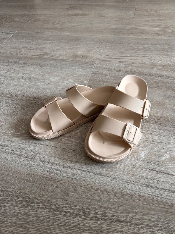 Sandalar - drapp
