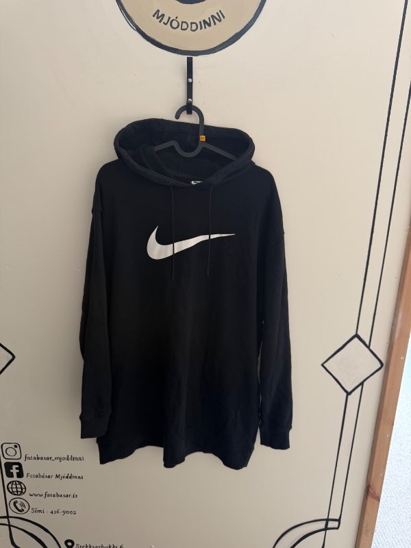 Nike Swoosh hettupeysa svört
