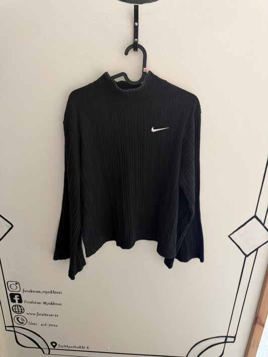 Nike Ribbed peysa svört