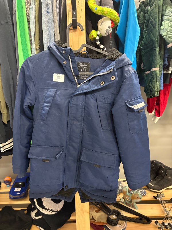 blá primark úlpa