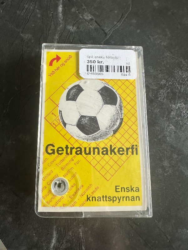 Getraunarkerfi spurningaspil fótbolta