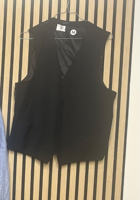 Svart sparí vesti kk M dressman