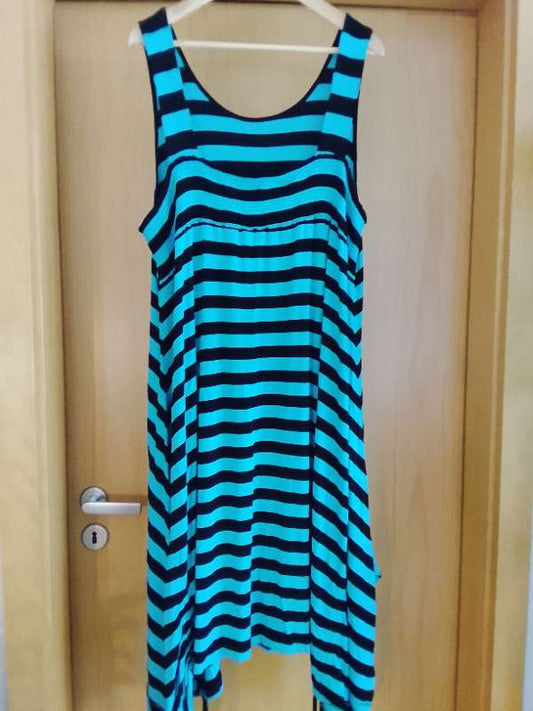 Kjóll síður/grænn/svartur