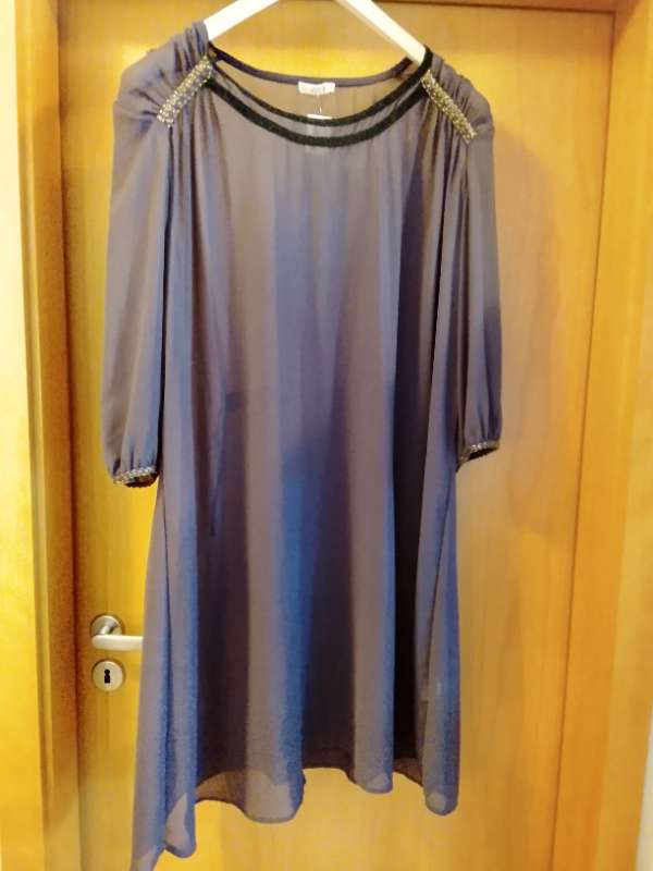 Kjóll vínrauður/m.fóðri/svörtu