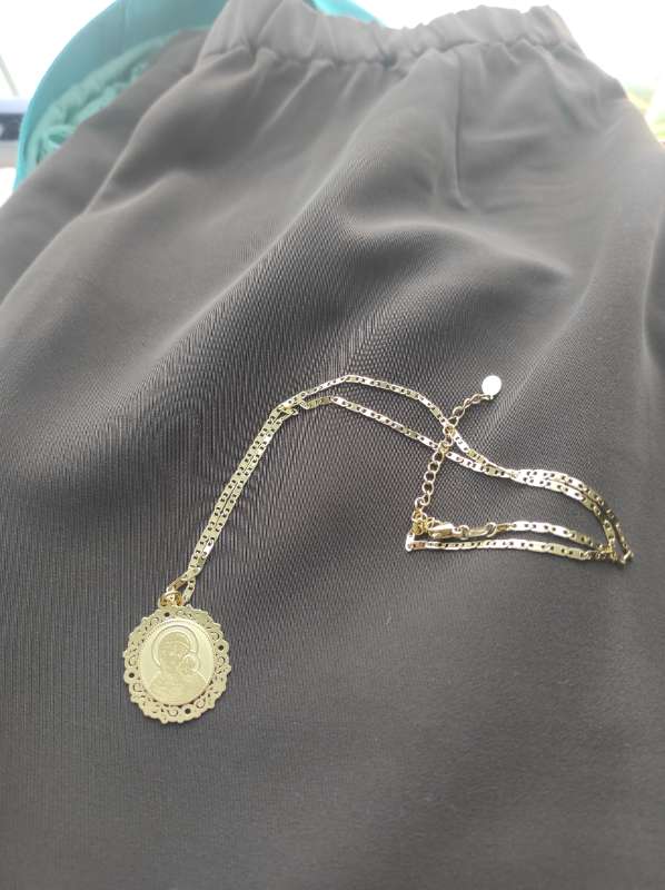 Hálsmen Ryðfrítt stál með medaljóni